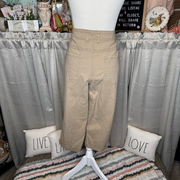 Faded Glory Tan Women’s Cotton Blend Denim Capris Size 18 - Picture 7 of 9